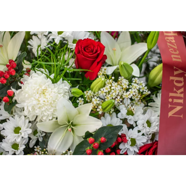 Smuteční květinový koš